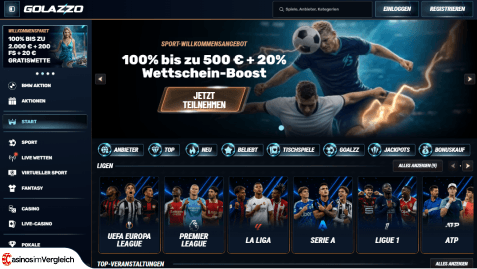 lobby der golazzo casino spiele