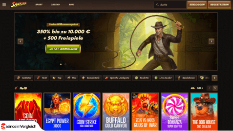 lobby der sankra casino spiele