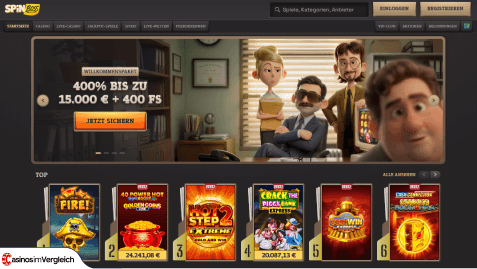 lobby der spinboss casino spiele