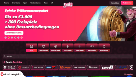 lobby der spinko casino spiele